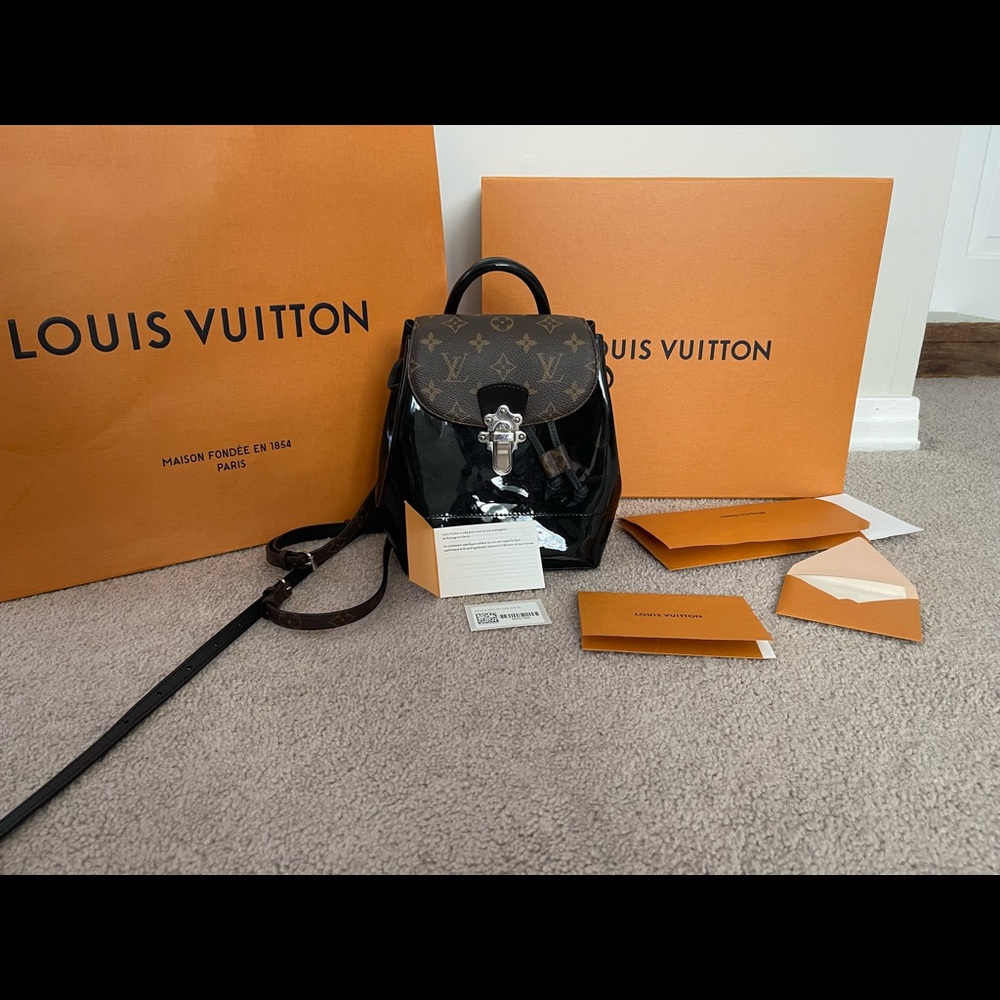 SOLD LOUIS VUITTON Hot springs Backpack M55769 canvas Monogram Leather SHW - Picture 2 of 5